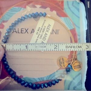 Alex and Ani Beautiful Blue beaded bracelet